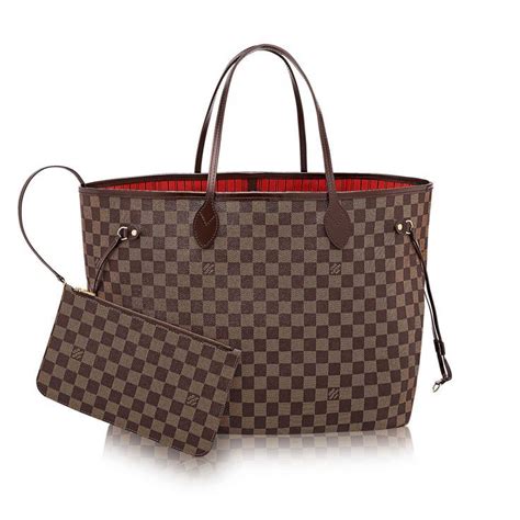 louis vuitton tote bag red interior|louis vuitton checkered tote bag.